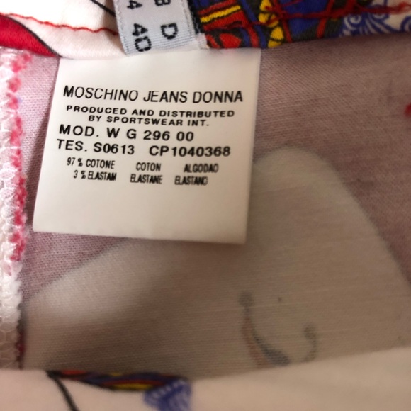 Moschino Vintage Playing Card Midi Skirt - Picture 5 of 6